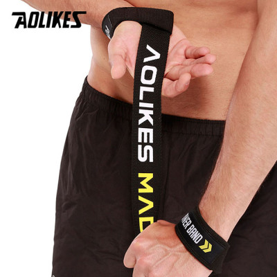 Dây kéo lưng tập gym AOLIKES 7637 trợ lực cổ tay sport wrist bands