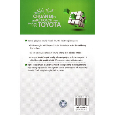 Sách - Nghệ Thuật Chuẩn Bị Và Lên Kế Hoạch Theo Phương Thức Toyota(MK)