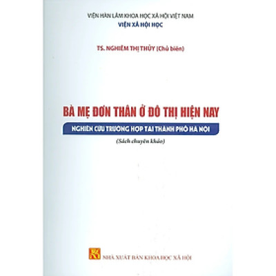 Sách - Bà Mẹ Đơn Thân Ở Đô Thị Hiện Nay - Nghiên Cứu Trường Hợp Tại Thành Phố Hà Nội (Sách chuyên khảo)