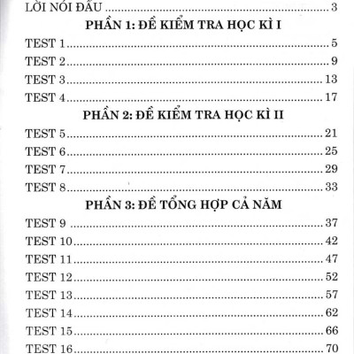 COMBO ĐỀ KIỂM TRA TOÁN - TIẾNG VIỆT - TIẾNG ANH LỚP 1 (BỘ 3 CUỐN)