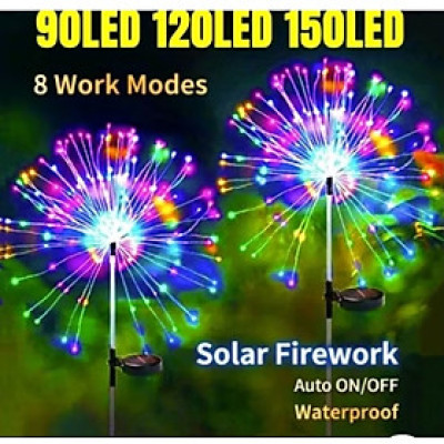 1 CÂY ĐÈN LED TRANG TRÍ SÁNG PHAO HOA NĂNG LƯỢNG MẶT TRỜI HIỆU ỨNG NHIỀU MÀU SẮC CỰC ĐẸP