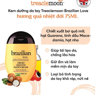 Kem dưỡng da tay Treaclemoon Brazilian Love hương quả nhiệt đới 75ML