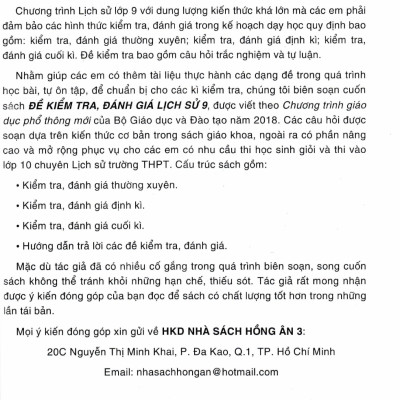 Đề Kiểm Tra, Đánh Giá Lịch Sử 9 (Bám Sát SGK Kết Nối Tri Thức Với Cuộc Sống) - HA