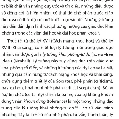 Biện hộ cho một nền giáo dục khai phóng