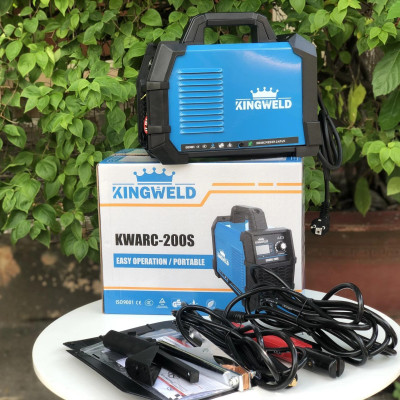 MÁY HÀN QUE MINI ĐIỆN TỬ (1.6mm - 3.2mm) KINGWELD KWARC-200S - HÀNG CHÍNH HÃNG