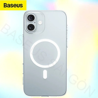 Ốp lưng Baseus Crystal Series Magnetic cho i-Phone 16 Series trong cứng siêu mỏng từ tính - Hàng Chính Hãng
