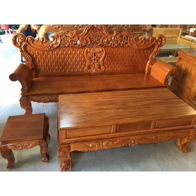 Bộ bàn ghế hoàng gia gỗ gõ đỏ