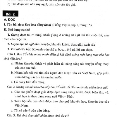 Bồi Dưỡng Tiếng Việt Lớp 4 (Bám Sát SGK Chân Trời Sáng Tạo) _HA