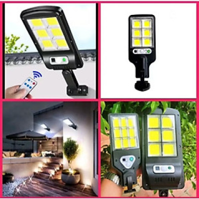 1 ĐÈN LED 6 TIM LED CÔNG XUẤT 150W SÁNG BẰNG ĐIỆN NĂNG LƯỢNG MẶT TRỜI CẢM BIẾN THÔNG MINH