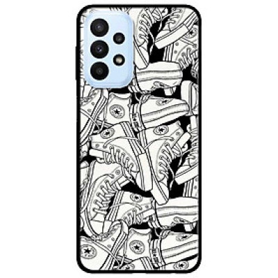 Ốp lưng dành cho Samsung A23 4G - A53 5G - A73 5G - Hoạ Tiết Giày Trắng Đen