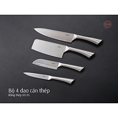 Bộ 4 dao cán thép không gỉ iMat