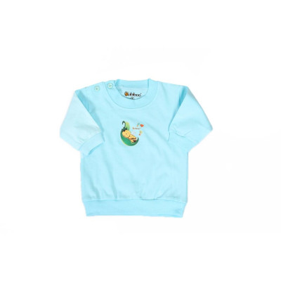 Bộ cotton màu dài bo cài nút vai BABIBOO - BBC38