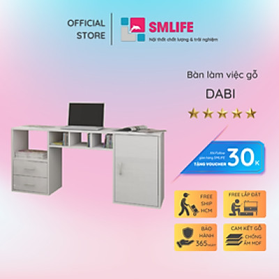 Bàn làm việc tại nhà kiểu dáng nhỏ gọn SMLIFE Dabi