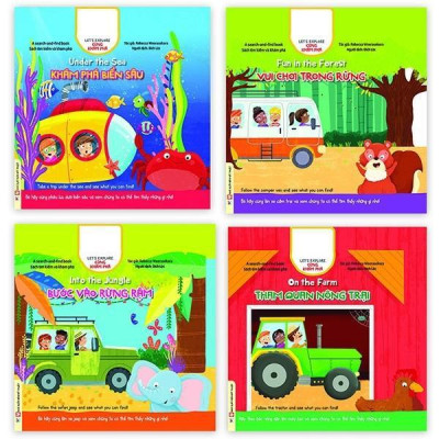 Sách - Cùng Khám Phá - Vui Chơi Trong Rừng - Song Ngữ Anh Việt - Tân Việt Books