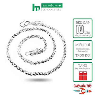 Dây Chuyền Nam - Hình Rồng - Bảo Hành Vĩnh Viễn ( Hàng Chính Hãng ) Bạc Hiểu Minh DBN021