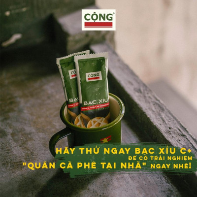 Cà phê bạc xỉu hoà tan C+ 180gr combo 3 hộp, 5 hộp