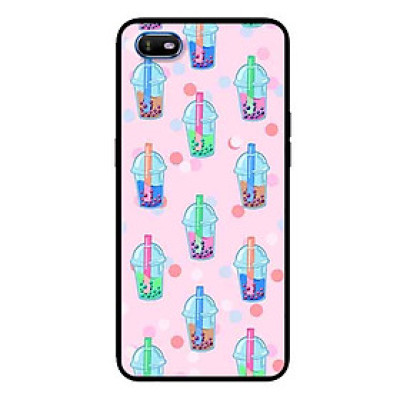 Ốp Lưng in cho Oppo A1K Mẫu Trà Sữa Đa Sắc - Hàng Chính Hãng