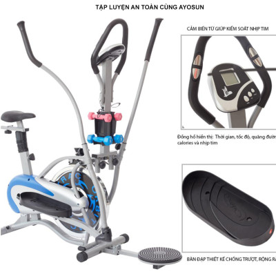 Xe đạp tập thể dục tại nhà toàn thân aYosun AYS – 885X8 FULL Tính Năng ( Chính Hãng )