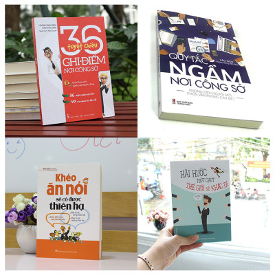 Bookset Sách: Nt ứng Xử Nơi Công Sở (4 Cuốn Quy Tắc Ngầm+Khéo Ăn Nói+ Hài Hước 1 Chút+ 36 Tuyệt Chiêu)