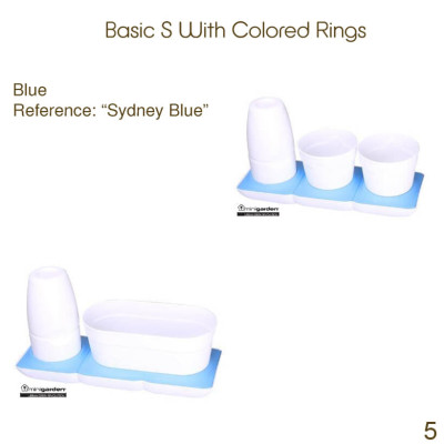 Combo 2 Bộ Chậu Tự Dưỡng Trồng Rau sạch, Trồng Cây Xanh Để Bàn Basic S & UNO nhập khẩu Bồ Đào Nha dành cho người yêu rau và cây tại nhà 