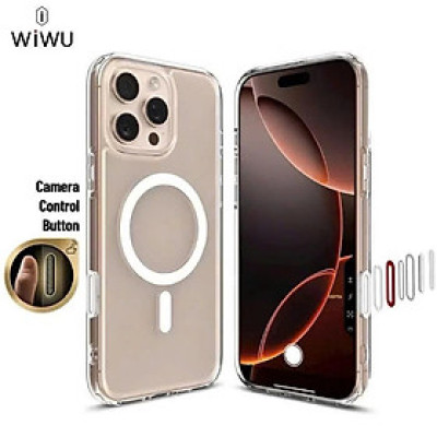 Ốp Lưng Trong Suốt Wiwu Dynamic Pro Cho iPhone 16 Pro Max Chống Ố Vàng Hỗ Trợ Sạc Không Dây - Hàng nhập khẩu