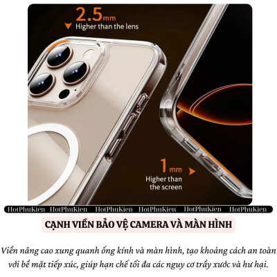 Ốp lưng Camera Control sạc từ tính nam châm magnetic cho iPhone 16 Pro Max / 16 Pro / 16 Plus hiệu WIWU Dynamic Pro - Chống ố vàng, Viền nhô cao bảo vệ camera, Nam châm N52 siêu chắc, nút điều khiển camera - Hàng nhập khẩu