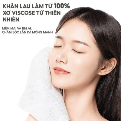 Khăn mặt khô dùng 1 lần Top Gia, đa năng mềm mịn siêu dai an toàn cho làn da, không xơ bông