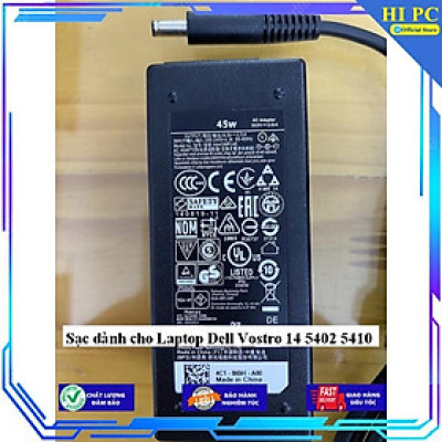 Sạc dành cho Laptop Dell Vostro 14 5402 5410 - Kèm Dây nguồn - Hàng Nhập Khẩu