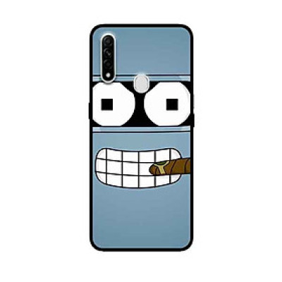 Ốp Lưng in cho Oppo A31 Mẫu Robot Hút Thuốc - Hàng Chính Hãng