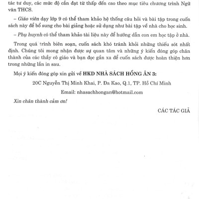 Phát Triển Kĩ Năng Đọc - Hiểu Và Viết Văn Bản Theo Thể Loại Ngữ Văn 9 (Bám Sát SGK Cánh Diều) - HA