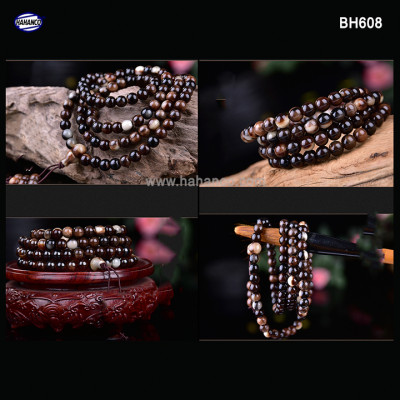 Chuỗi vòng tay/cổ 2 trong 1 với 108 hạt/8mm bằng sừng Trâu và Sừng bò Châu Phi (Đủ màu) BH608 - phong thủy - Tĩnh Tâm 