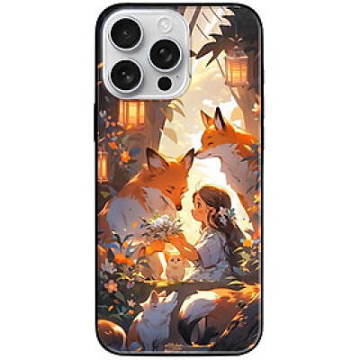 Ốp lưng cho IPhone 15 - 15 Plus - 15 Pro - 15 Pro Max - 16 - 16 Plus - 16 Pro - 16 Pro Max - Cô Gái Và Cáo - Hàng Chính Hãng