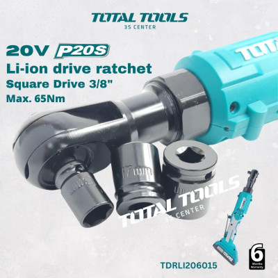 MÁY BẮN BULONG GÓC DÙNG PIN LITHIUM 20V (2.0Ah & 1 sạc) TOTAL TDRLI206015 - HÀNG CHÍNH HÃNG