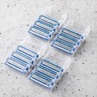 Lưỡi DaoThay Thế Dao Cạo Râu 5 Lưỡi Kép Kai Razor Axia 00614 (Set 4 Lưỡi Dao)