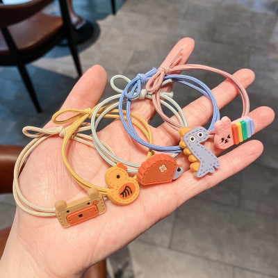 1 dây buộc tóc co giãn họa tiết hoạt hình xinh xắn 