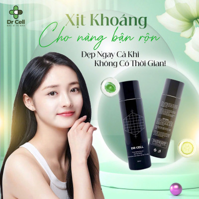 Xịt Khoáng Tế Bào Gốc Dr Cell 120ml cấp ẩm phục hồi da cho da tươi trẻ - Hàng Chính Hãng