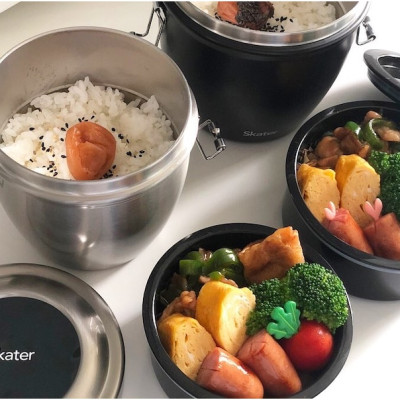 Camen giữ nhiệt 2 ngăn Skater 840ml Nhật Bản