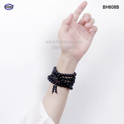 Chuỗi vòng tay/cổ 2 trong 1 với 108 hạt/8mm bằng sừng Trâu và Sừng bò Châu Phi (Đủ màu) BH608 - phong thủy - Tĩnh Tâm 