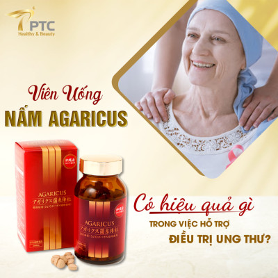 Thực Phẩm Chức Năng Viên Thể Nấm Agaricus Kanehide Bio (300 viên/hộp)