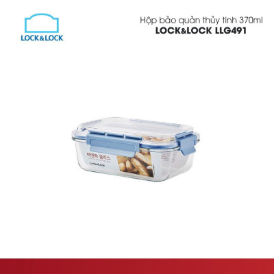 Hộp thủy tinh chịu nhiệt nắp nhựa Tritan Lock&Lock LLG491 - 370ml, LLG492 - 640ml, LLG493 - 1.05L, LLG494 - 1.52L