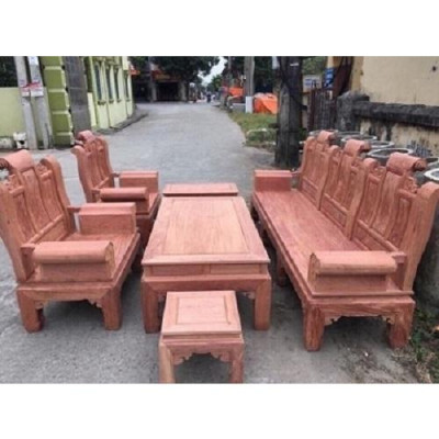 bộ bàn ghế cuốn thư tay hộp gỗ gõ