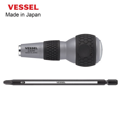 Tô vít đóng cán tròn No.230W-3 thương hiệu Vessel (Nhật Bản)