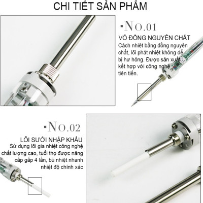 Mỏ Hàn Điều Chỉnh Nhiệt Độ NO 907 220V 60W - Hàng Nhập Khẩu