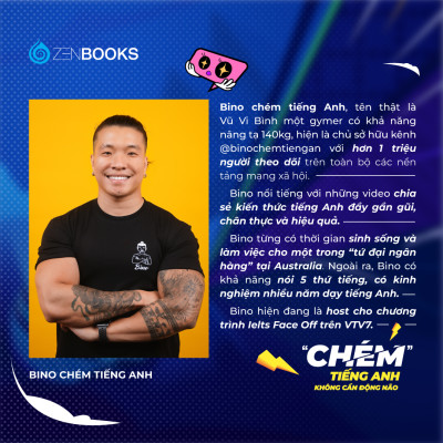 Sách - Chém Tiếng Anh Không Cần Động Não - Bino