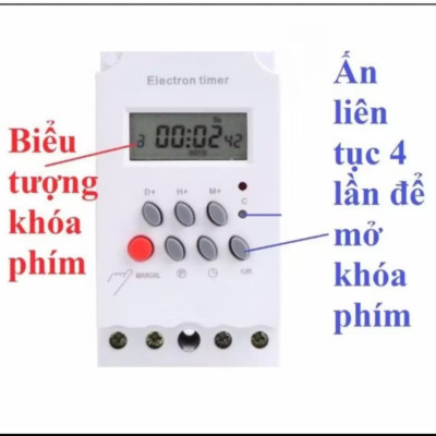 BỘ HẸN GIỜ TỰ ĐỘNG BẬT TẮT CÁC THIẾT BỊ ĐIỆN NHƯ MÁY BƠM NƯỚC BÓNG ĐÈN THÔNG MINH