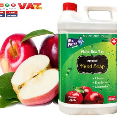 Combo 2 can Nước rửa tay khử mùi Mr.Fresh 5L Hương Quế & Hương Táo (5l/can)