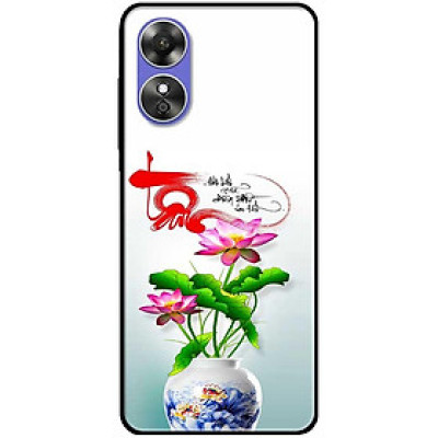 Ốp lưng cho Oppo A54 - A55 - A55s - Oppo A56 5G - Oppo A18 - A38 - A58 - Sen Tâm Hoa - Hàng Chính Hãng