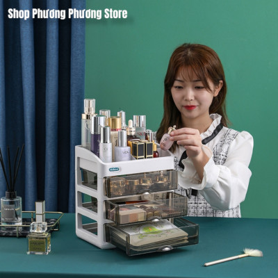 Tủ Kệ Đựng Mỹ Phẩm Đồ- Kệ Trang Điểm- Kệ Trang Sức 2/3/4 Tầng Ngăn Kéo Tiện Dụng- Cosmetic shelf