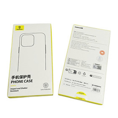 Ốp lưng trong suốt Baseus Crystal Magnetic Case with Camera Ring Stand cho iP (Hàng chính hãng)