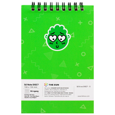 Sổ Lò Xo Note DISC? - Kẻ Ngang - 160 Trang 80gsm - The Sun - S